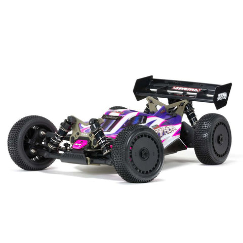 Arrma 1/8 TLR Tuned TYPHON 4WD Roller Buggy, Pink/Purple  (ARA8306)