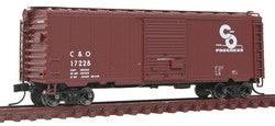 Atlas N RTR Pullman-Standard 40' PS-1 Boxcar w/8' Door & 12 Stiffener Roof, Chesapeake & Ohio C&O #17228 (Boxcar Red, Progress Logo)  (ATL50001316)