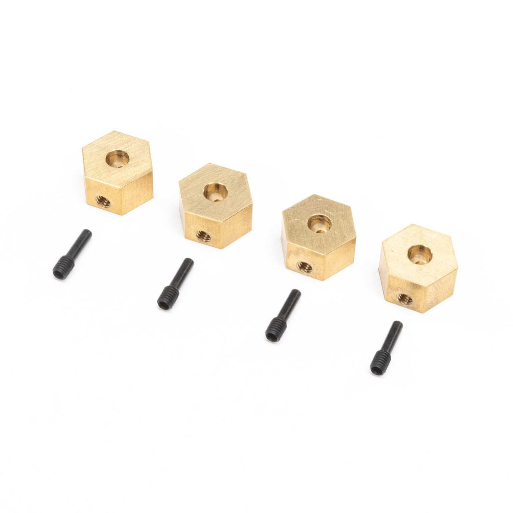 Axial Hex Hubs, Brass (7g): UTB18 (4)  (AXI312005)