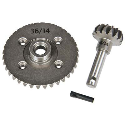 Axial Heavy-Duty Bevel Gear Set 36T/14T AX10 (AX30401)