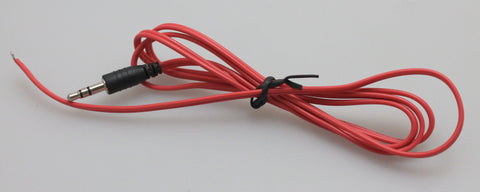 Short Red Power Wire - (Bare Wire) (N, HO, On30, G Scales) (BAC00002)