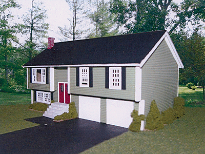 Hillcrest Raised Ranch - Laser Art  HO SCALE (BRA616)