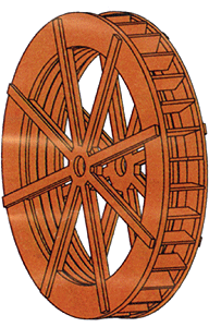 Branchline Grist Mill Water Wheel HO SCALE (BRA788)