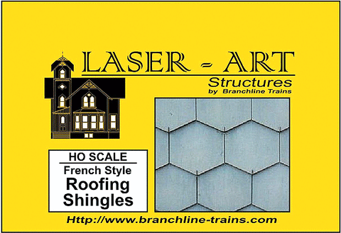 Branchline French-Style Shingle - Laser Art  HO SCALE (BRA904)