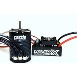 Castle Creation MAMBA X, 25.2V WP ESC,1406-3800Kv Sensored:Crawler  (CSE010015511)