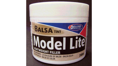 Deluxe Model Lite Balsa Filler, Balsa Brown: 240cc (DLMBD6)