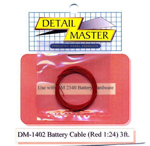 Detail Master Red Battery Cable (DM-1402)