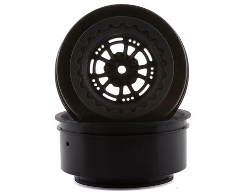 DRC AXIS 2.2/3.0" Drag Racing Rear Wheels w/12mm Hex (Black) (2) (DRC216)