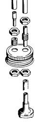 Dubro Fuel Can Cap Fittings (DUB192)