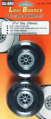 DuBro Low Bounce Treaded Wheels 2-3/4" (DUB275T)