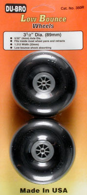 DuBro Low Bounce Smooth Wheels 3-1/2" (DUB350R)