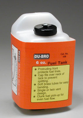 DuBro SQUARE FUEL TANK 6 OZ (DUB406)