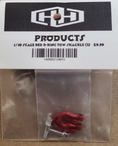 Hamilton Hobbies 1/10 Scale Red Tow Shackle D-R  (HAM134973)