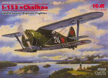 ICM 1/72 I-153 CHAIKA WWII SOVIET BIPLANE FIGHTER - (ICM72074)