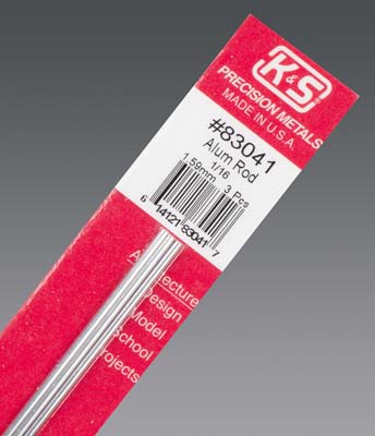 K+S Aluminum Rod 1/16" (3)   (K+S83041)