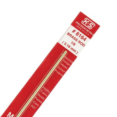 K+S Solid Brass Rod 1/8" (K+S8164)