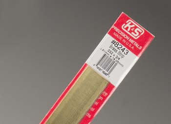 K&S Brass Strip .032x3/4" (K+S8243)