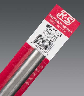 K+S Round Stainless Steel Tube 1/2x.028"  (K+S87123)