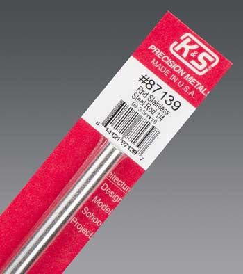 K+S Round Stainless Steel Rod 1/4" (K+S87139)