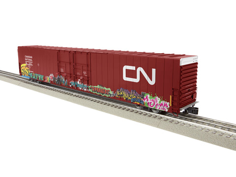 Lionel CANADIAN NATIONAL 86' 4-DOOR HI-CUBEBOXCAR W/ GRAFFITI  (LNL2226390)