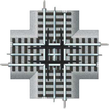 Lionel FasTrack 90 Degree Crossover O (LNL612019)