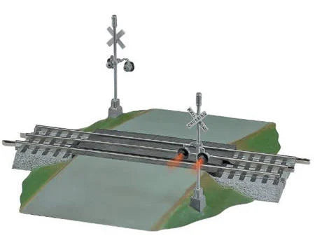 Lionel O FasTrack Grade Crossing w/Flashers (LNL612052)