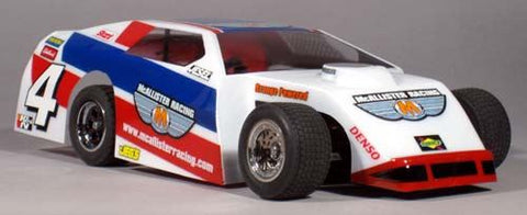 McAllister 1/18th Heartland IMCA Mod Clear Body with decals, requires painting  (MCA274)