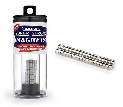 Magcraft 1/4''x1/8'' Rare Earth Disc Magnets (40)    (MFM579)