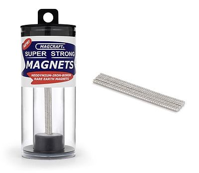 Magcraft 1/16''x1/32'' Rare Earth Disc Magnets (200) (MFM591)