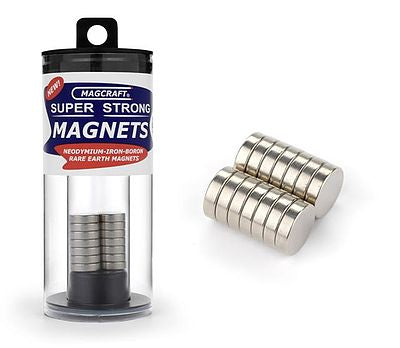 Magcraft 1/2''x1/8'' Rare Earth Disc Magnets (14) (MFM802)