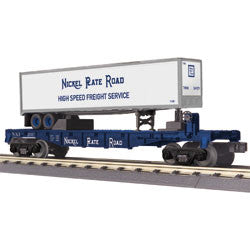 MTH Flat Car w/ Trailer - Nickel Plate Road  (MTH3076514)