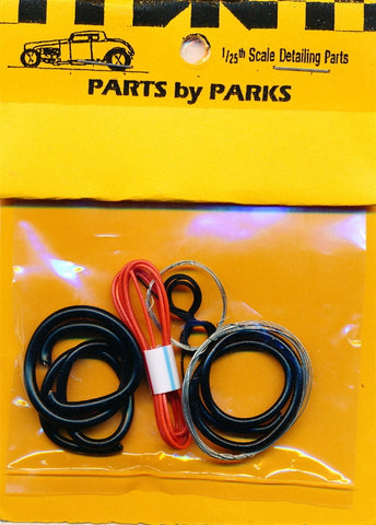 PBP Radiator Hose, Orange Heater Hose, Black Battery Cable, Brake Fuel Lines  (PBP-1021