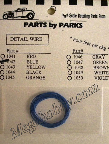 Parts by Parks Blue 4 ft. Detail Plug Wire (PBP1042)