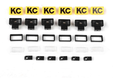 RC4WD KC HiLiTES Rectangle Lights with YELLOW Covers Z-E0132 for 3mm LED  (RC4ZE0132)