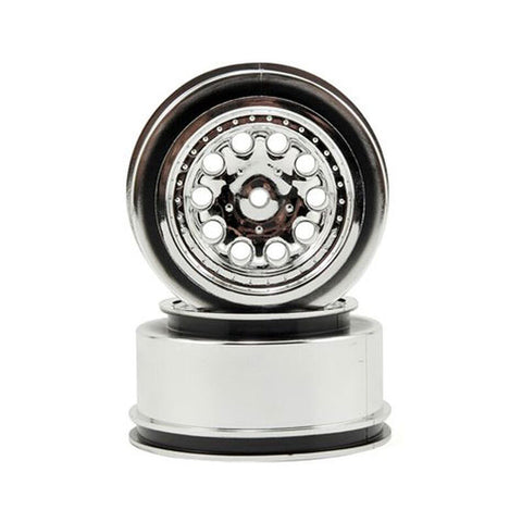 Revolver Wheels, Chrome SLASH 2WD (Rear)  Slash 4x4 (RPM82333)