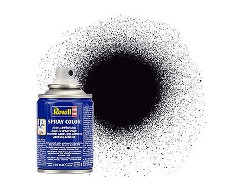 Revell 100ml Acrylic Black Mat Spray  (RVL34108)