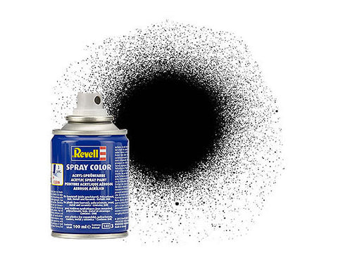 Revell 100ml Acrylic Black Silk Spray  (RVL34302)