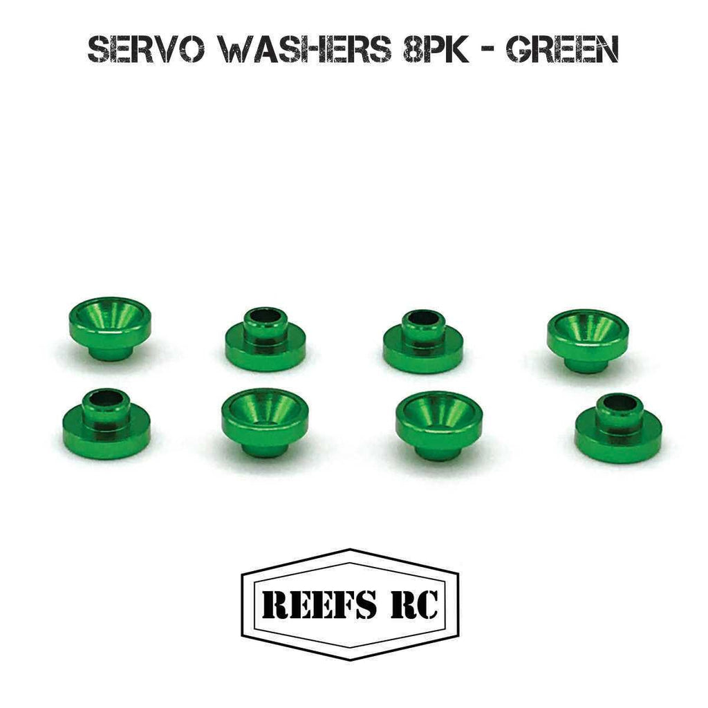 Servo Washers 8pk- Green (Reefs) (SEHREEFS49)