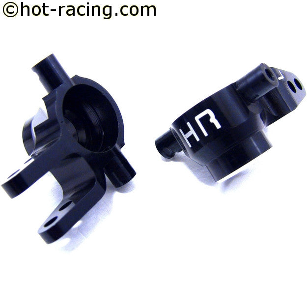 Hot Racing Black Aluminum Front Knuckles   (HRAC1216)