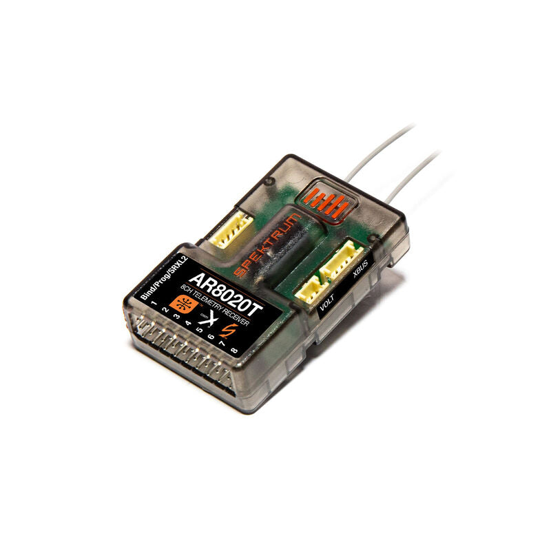 Spekrum AR8020T DSMX 8-Channel Telemetry Receiver  (SPMAR8020T)