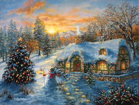 SunsOut Christmas Cottage (SUN19224)