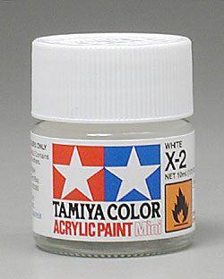 Tamiya Acrylic Mini X-2 White 1/3 oz (TAM81502)