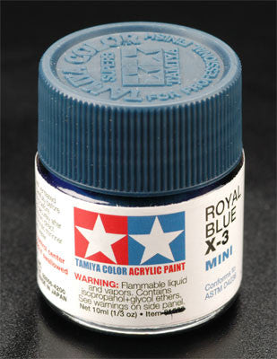 Tamiya Acrylic Mini X-3 Royal Blue 1/3 oz (TAM81503)