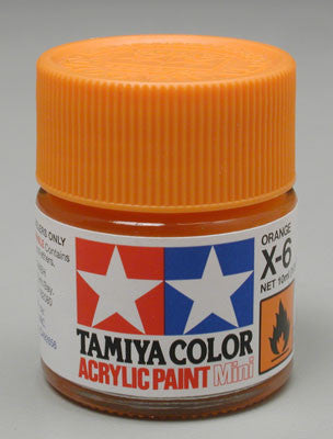 Tamiya Acrylic Mini X-6 Orange 1/3 oz (TAM81506)