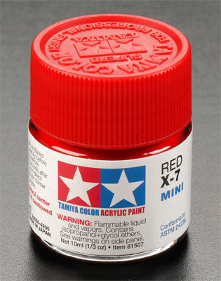 Tamiya Acrylic Mini X-7 Red 1/3 oz (TAM81507)