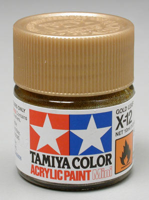 Tamiya Acrylic Mini X-12 Gold Leaf 1/3 oz (TAM81512)