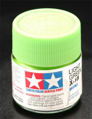 Tamiya Acrylic Mini X-15 Light Green 1/3 oz (TAM81515)