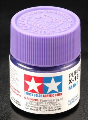 Tamiya Acrylic Mini X-16 Purple 1/3 oz (TAM81516)