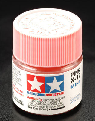 Tamiya Acrylic Mini X-17 Pink 1/3 oz (TAM81517)
