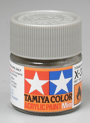 Tamiya Acrylic Mini X-32 Titanium Silver 1/3 oz (TAM81532)